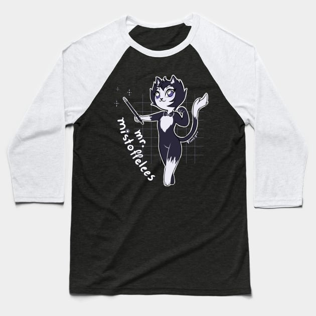 Magical Mr. Mistoffelees Baseball T-Shirt by PixelYuu